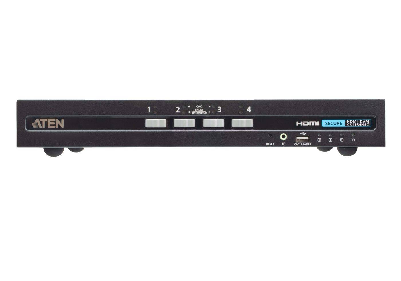 Aten 4-poorts USB HDMI Secure KVM-switch met CAC (compatibel met PSD PP v4.0)-0