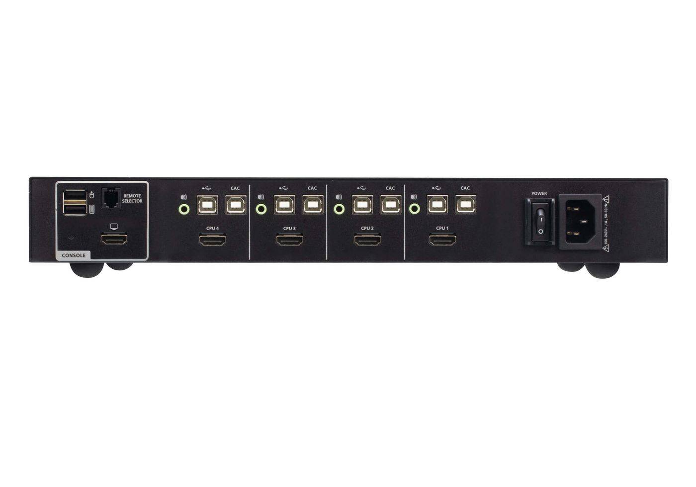 Aten 4-poorts USB HDMI Secure KVM-switch met CAC (compatibel met PSD PP v4.0)-1