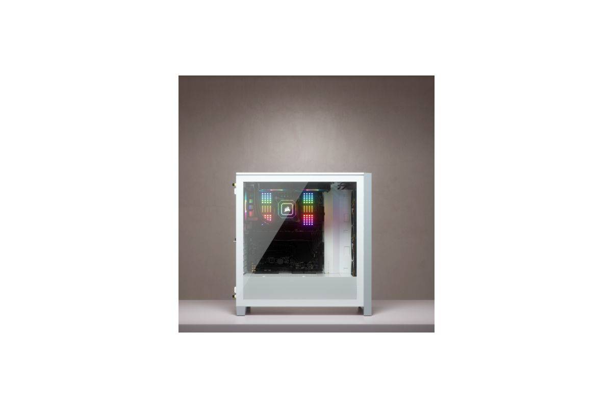 CORSAIR Go Midi iCUE 4000X RGB (gehard glas) wit-20
