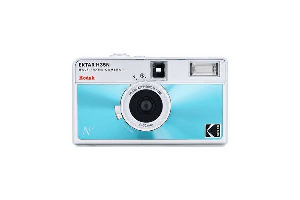 Kodak EKTAR H35N compactcamera (film) 35 mm blauw, zilver