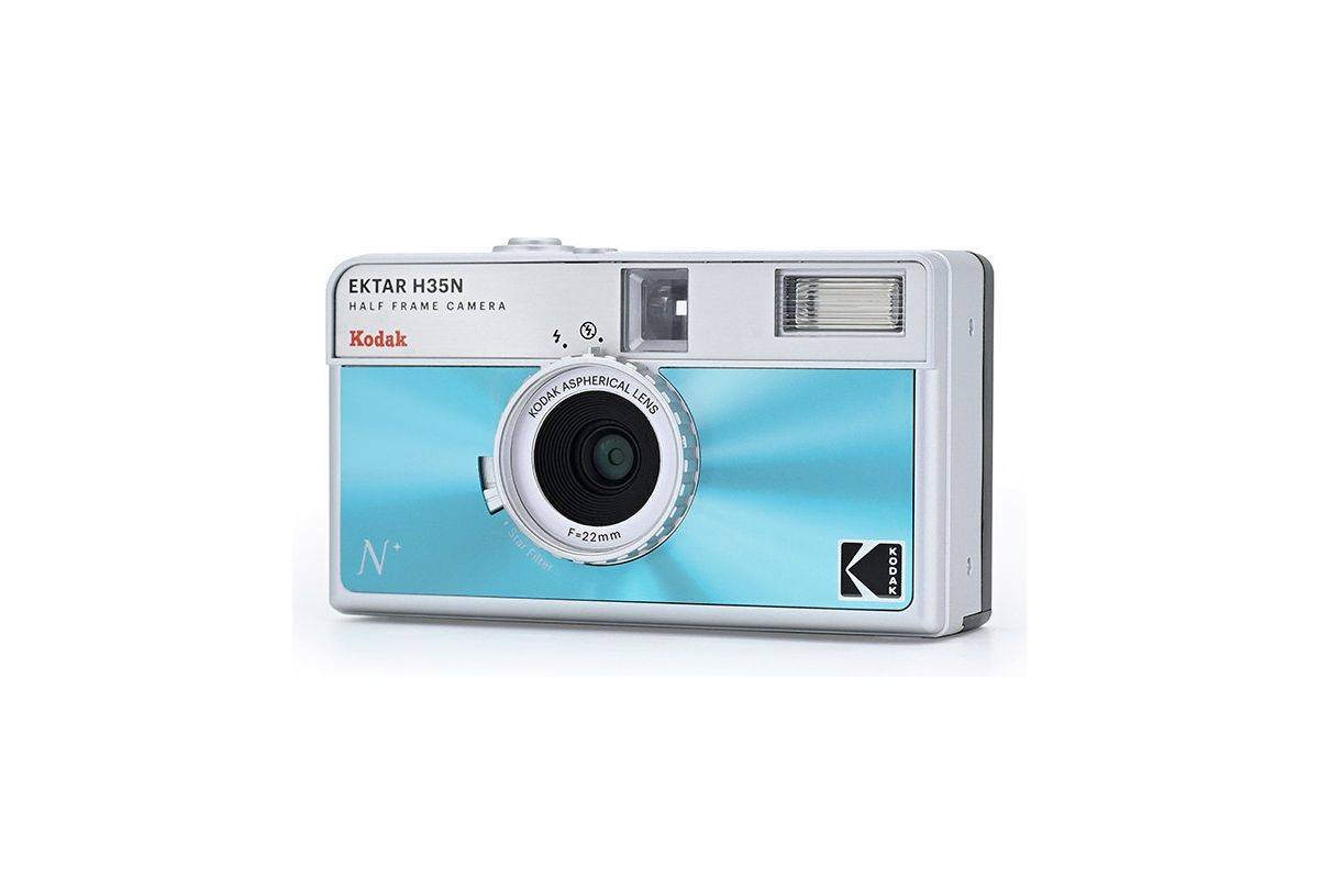 Kodak EKTAR H35N compactcamera (film) 35 mm blauw, zilver-2