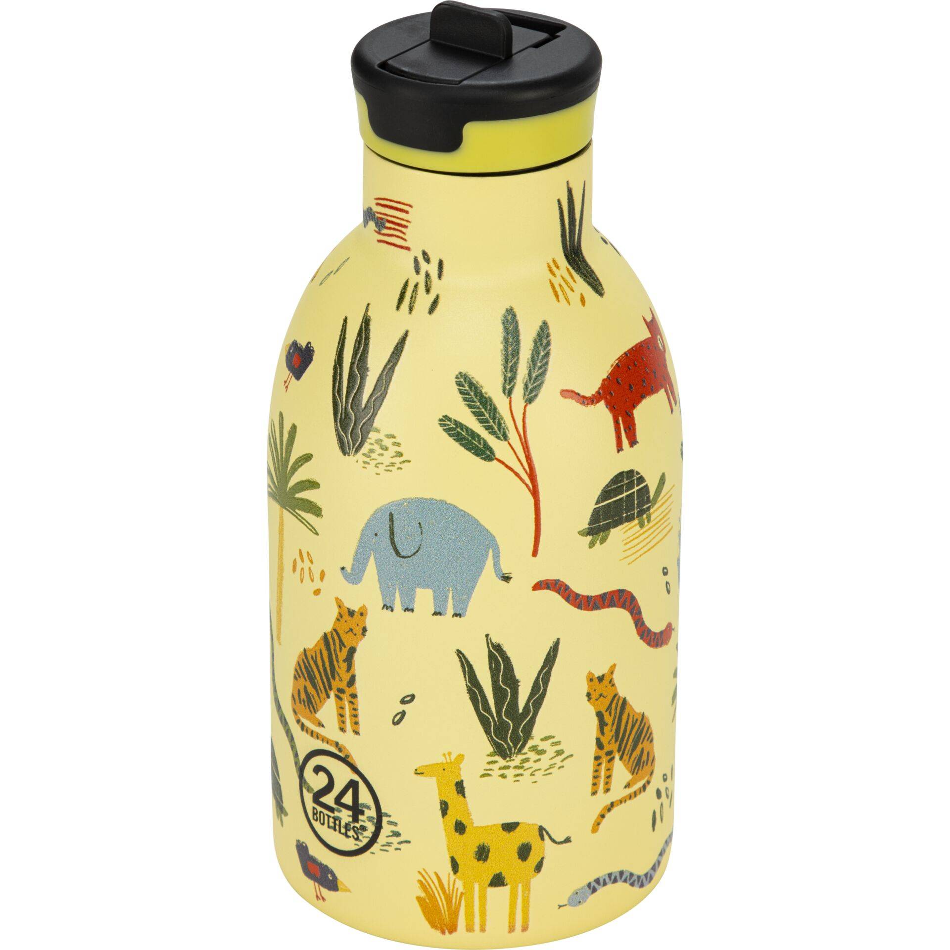 24Bottles geïsoleerde kinderfles Jungle Friends, 330 ml-0