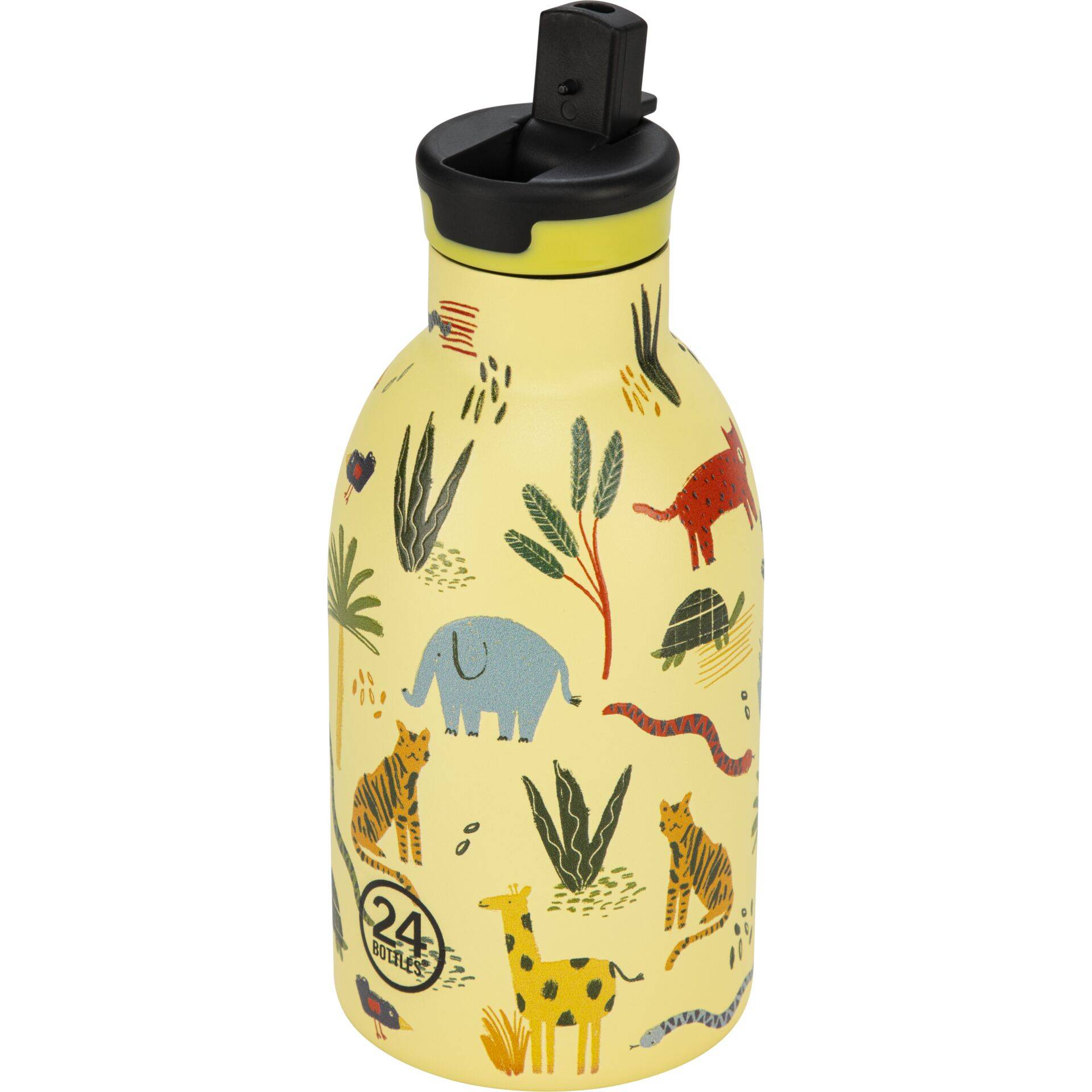 24Bottles geïsoleerde kinderfles Jungle Friends, 330 ml-1