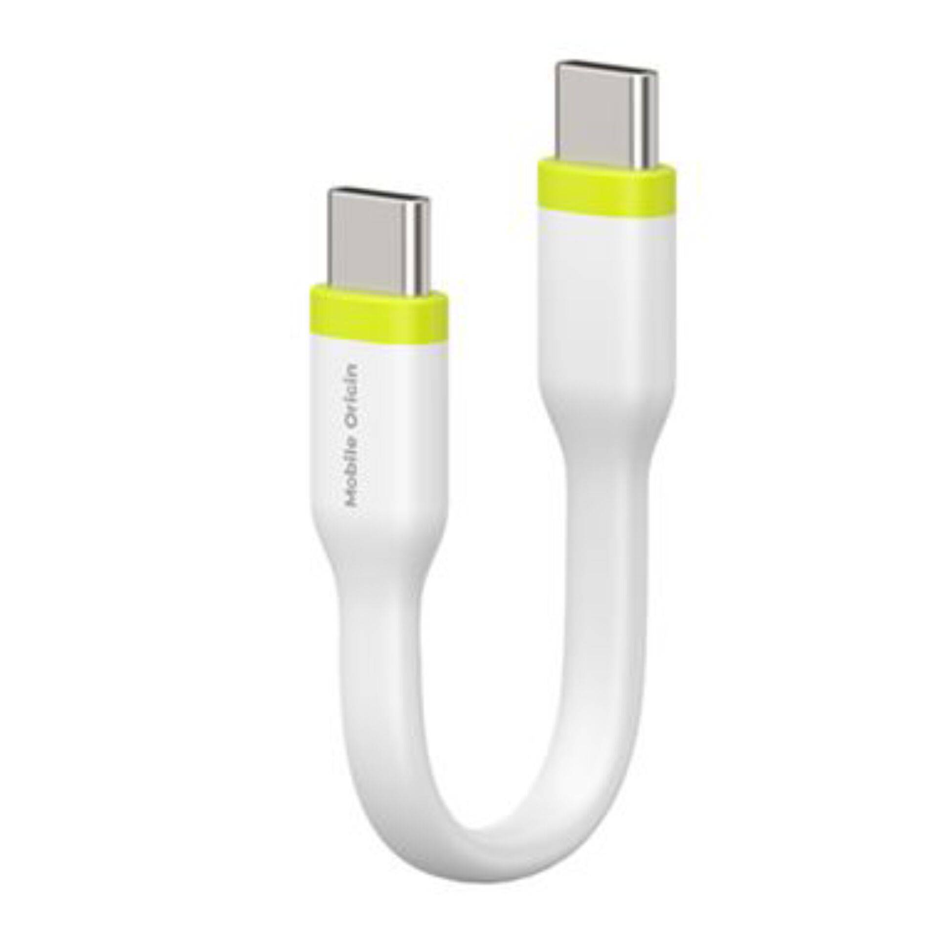 Mobile Origin compacte USB-C naar USB-C kabel, wit, 10 cm-1