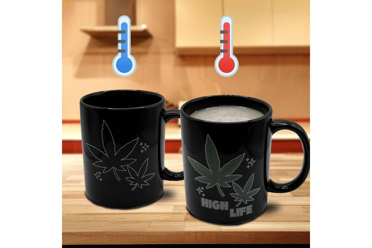 Mad Monkey - "High Life Weed" Mok - met kleurverandering-4