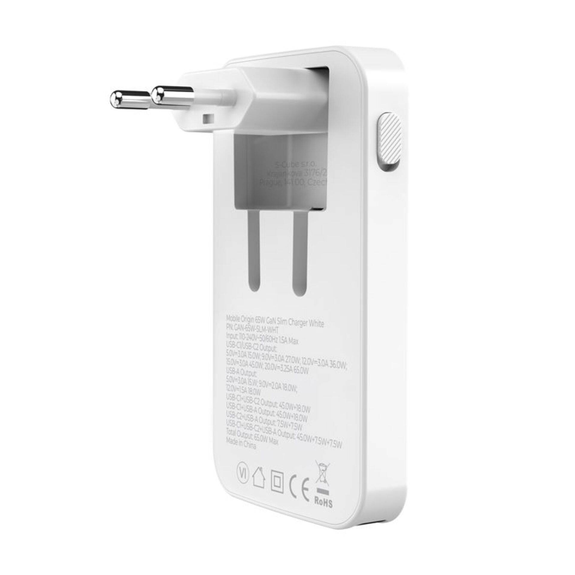 Mobile Origin 65W GaN Slim dual USB-C single USB-A, wit-2