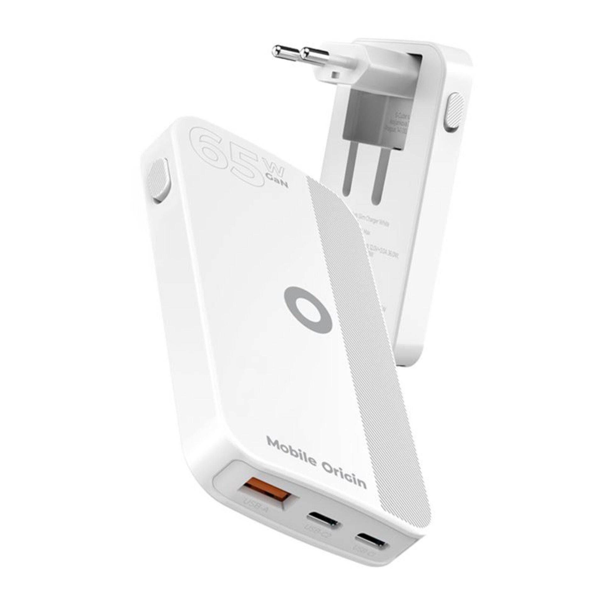 Mobile Origin 65W GaN Slim dual USB-C single USB-A, wit-4