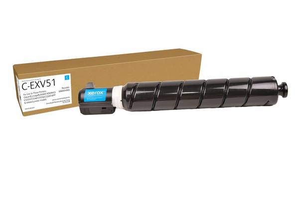 Everyday™ cyaan gereviseerde tonercartridge van Xerox, compatibel met Canon C-EXV51 (0482C002), standaardcapaciteit