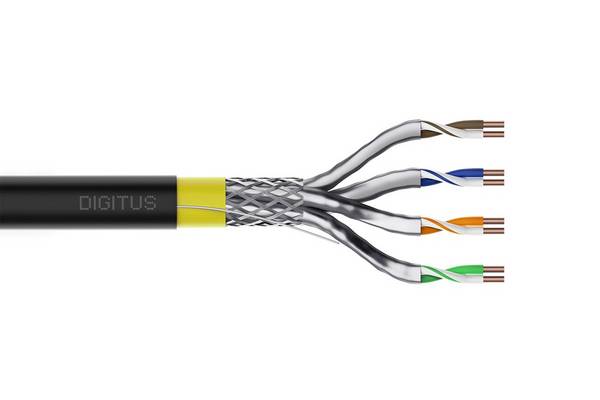 Digitus DK-1743-A-VH-05-OD Netwerkkabel Zwart 50 m Cat7a S/FTP (S-STP)