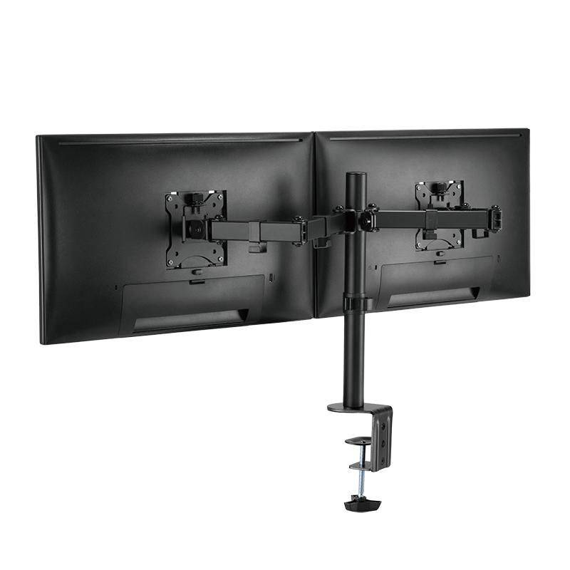 LogiLink TIS 17"-32" 2TFT 3 gewrichten zwart Max. 8KG, gemonteerd-2