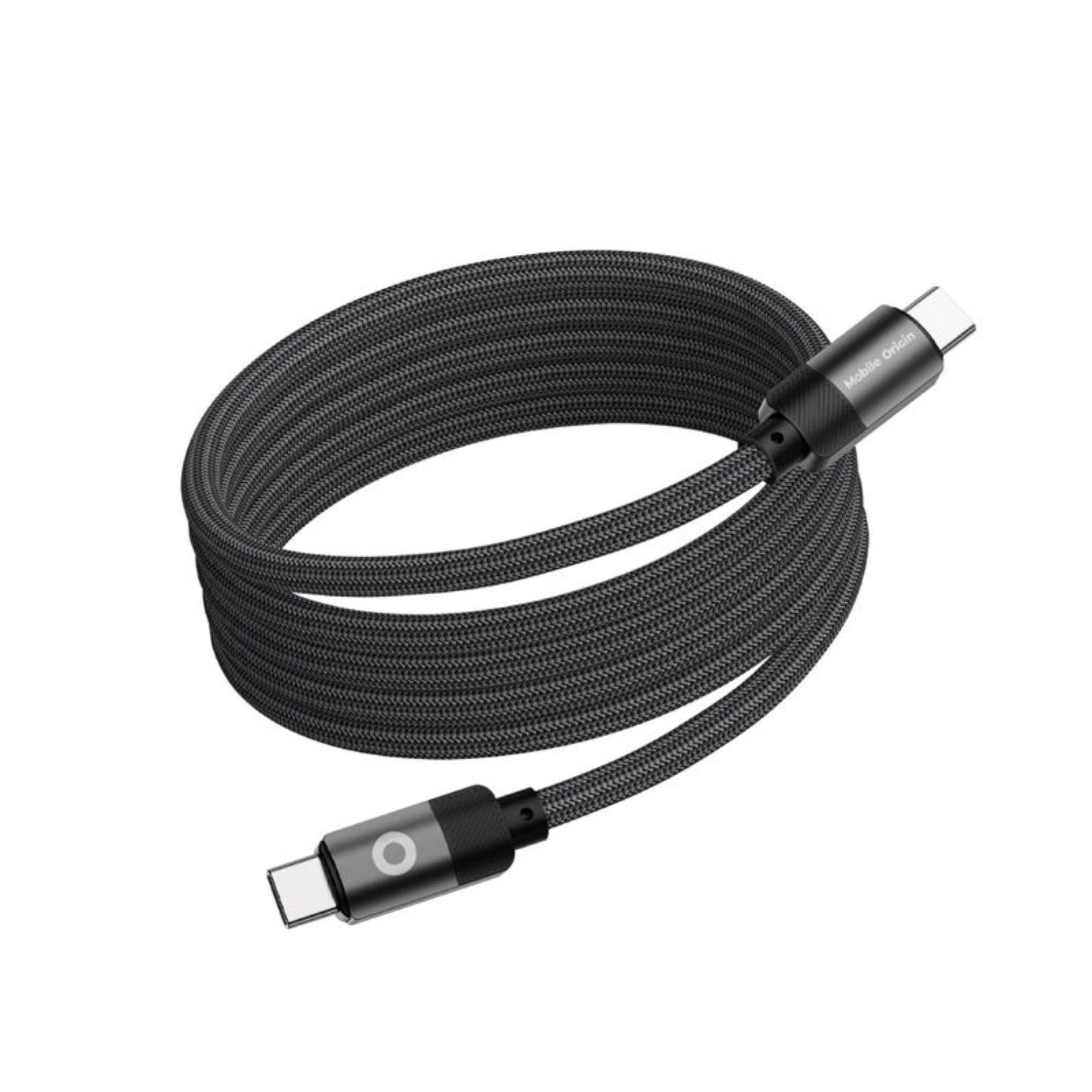 Mobiele Origin magnetische USB-C naar USB-C kabel, zwart, 1 meter-1