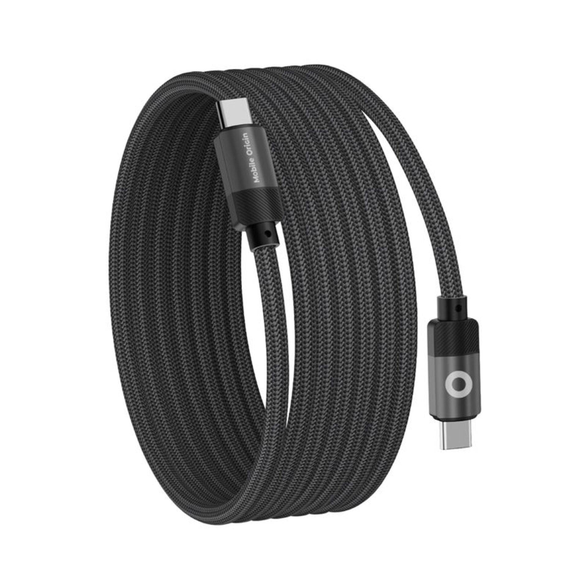 Mobiele Origin magnetische USB-C naar USB-C kabel, zwart, 1 meter-2