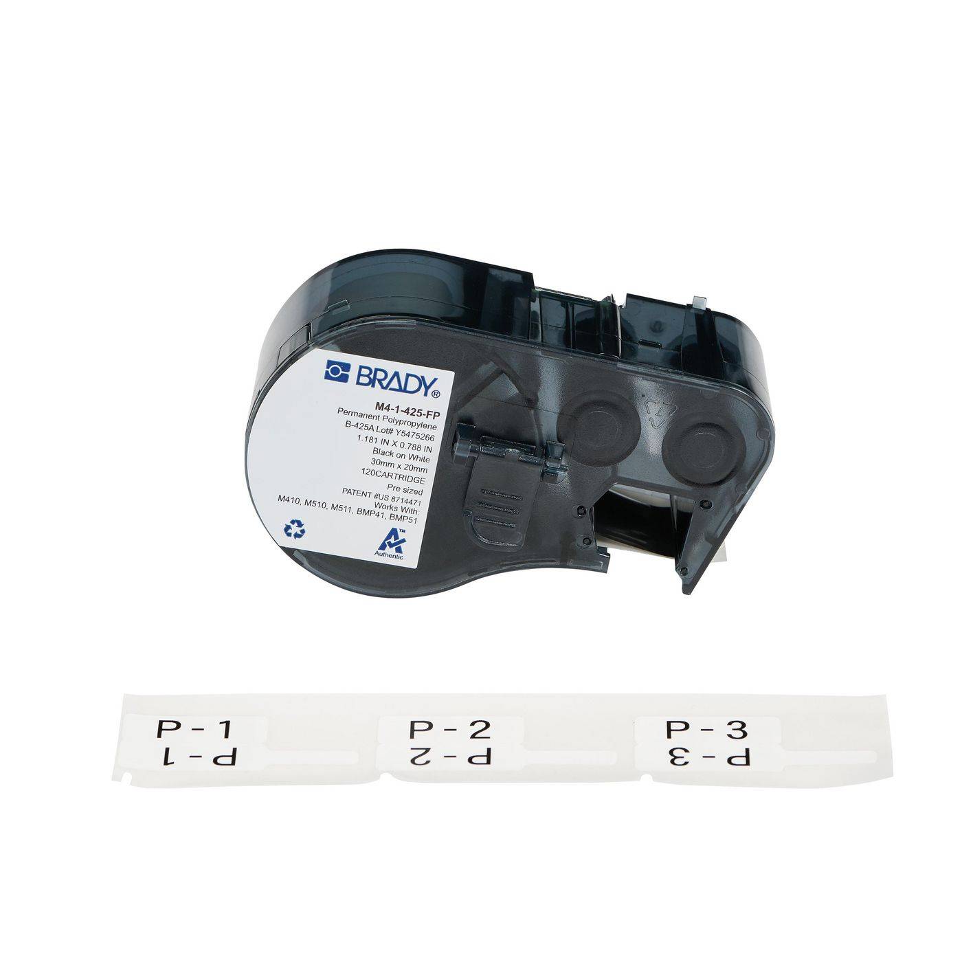 Brady P-Flag matte polypropyleen etiketten voor M410-, M510- en M511-printers-0