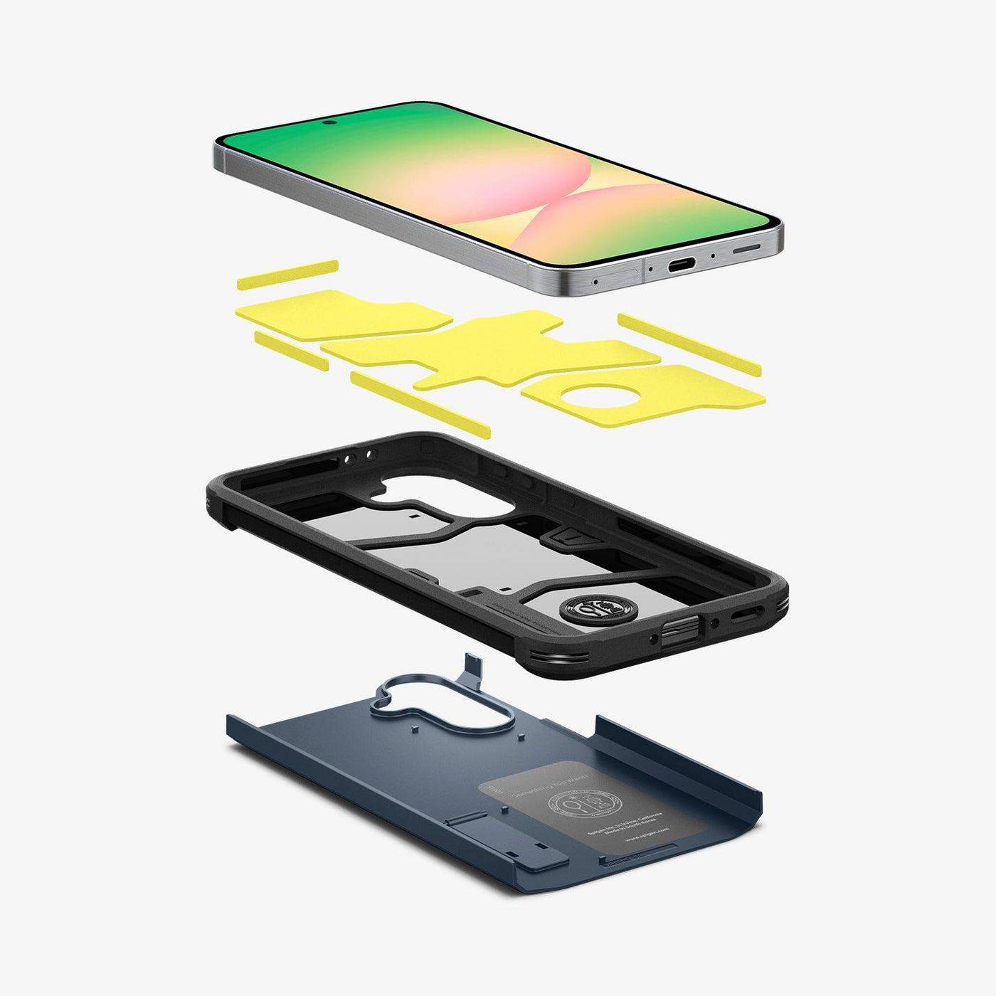 Spigen Tough Armor Galaxy A56 5G hoesje metaal leisteen-2