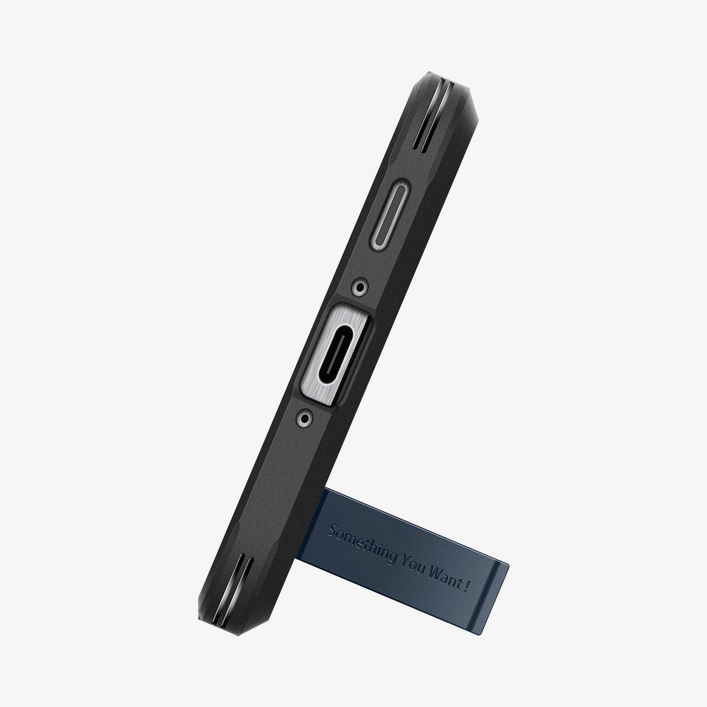 Spigen Tough Armor Galaxy A56 5G hoesje metaal leisteen-3