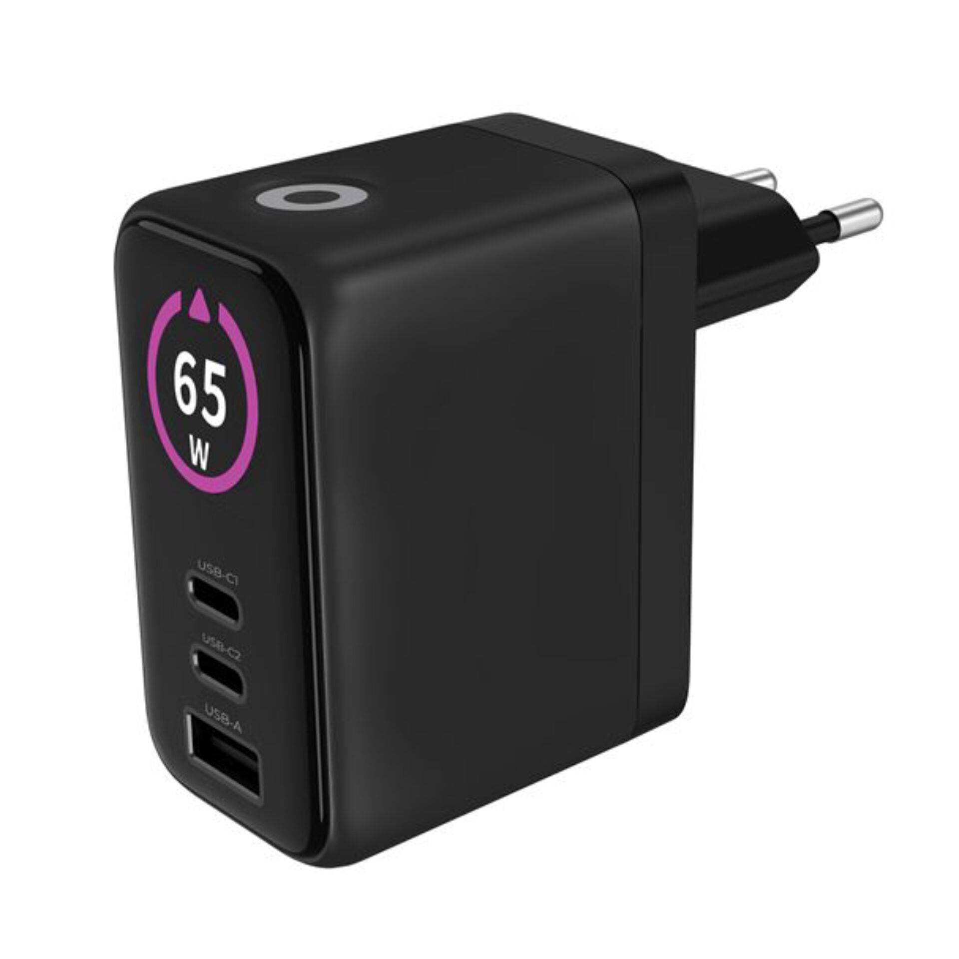 Mobile Origin 65W GaN-oplader PW20 2x USB-C + USB-A-3
