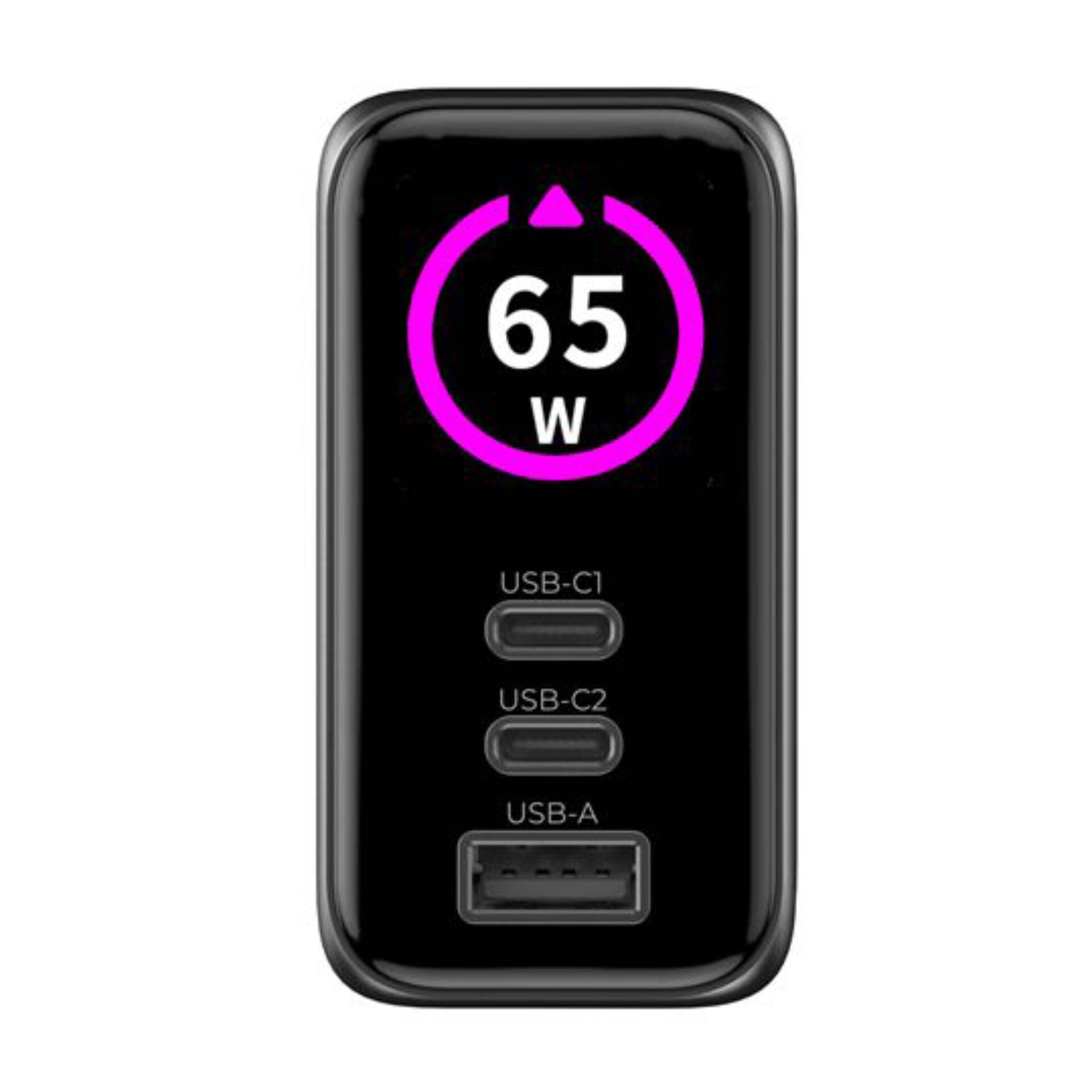 Mobile Origin 65W GaN-oplader PW20 2x USB-C + USB-A-4