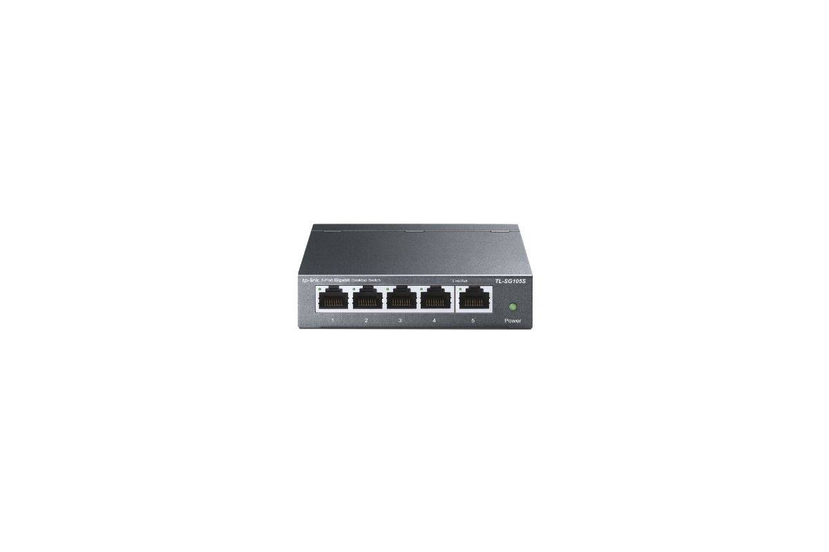 TP-Link TL-SG105S(UN) netwerkswitch, onbeheerd Gigabit Ethernet (10/100/1000), desktop, zwart-0
