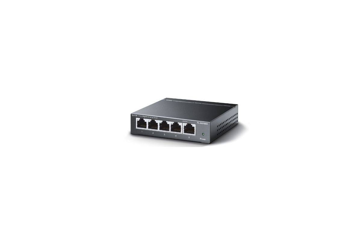 TP-Link TL-SG105S(UN) netwerkswitch, onbeheerd Gigabit Ethernet (10/100/1000), desktop, zwart-1