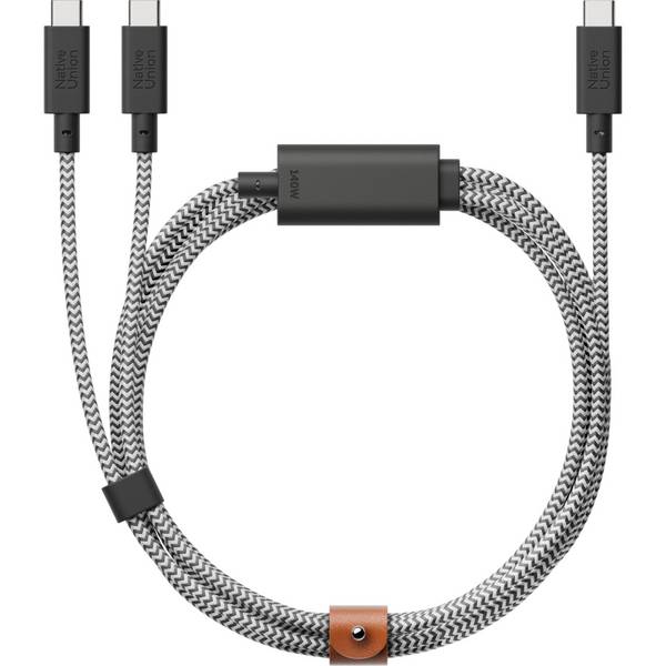 Native Union Belt Cable 140W USB-C naar USB-C 2m Zebra
