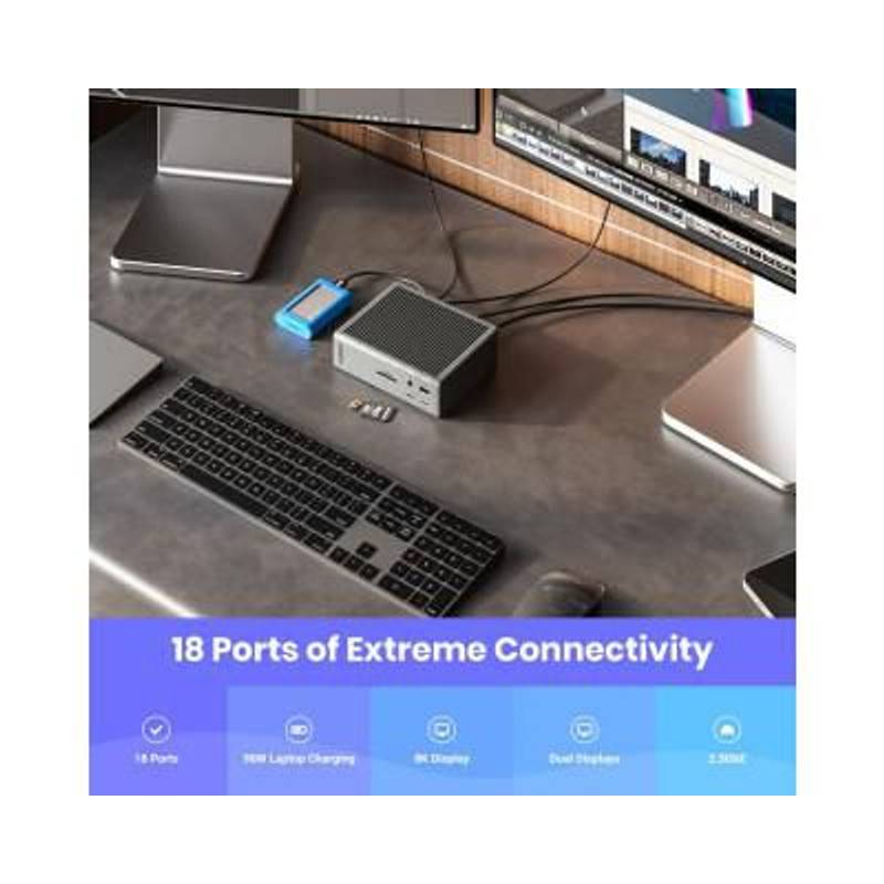 CalDigit USB-C, Thunderbolt 4, DP, SD 4, 2.5G, DC, USB-A-2