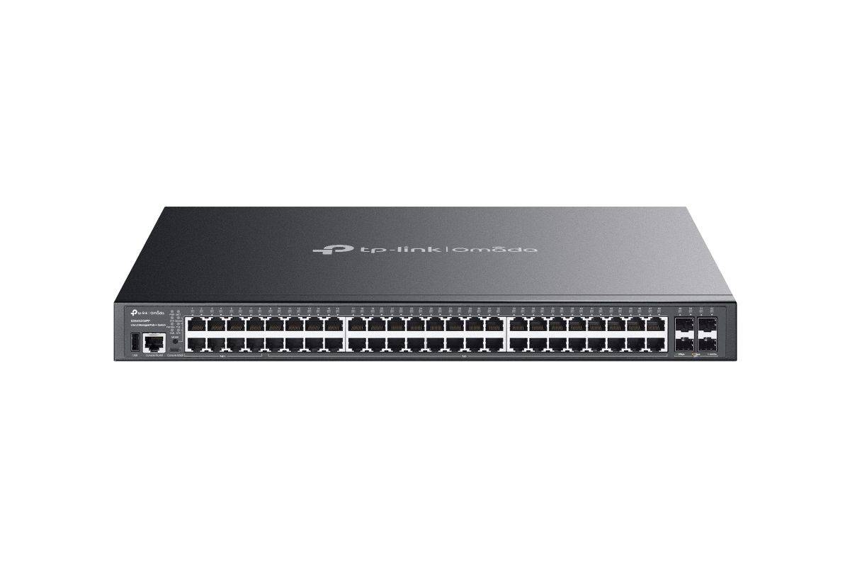 TP-Link Omada SG5452XMPP netwerkswitch, beheerde L3 Gigabit Ethernet (10/100/1000), Power over Ethernet (PoE), zwart-0
