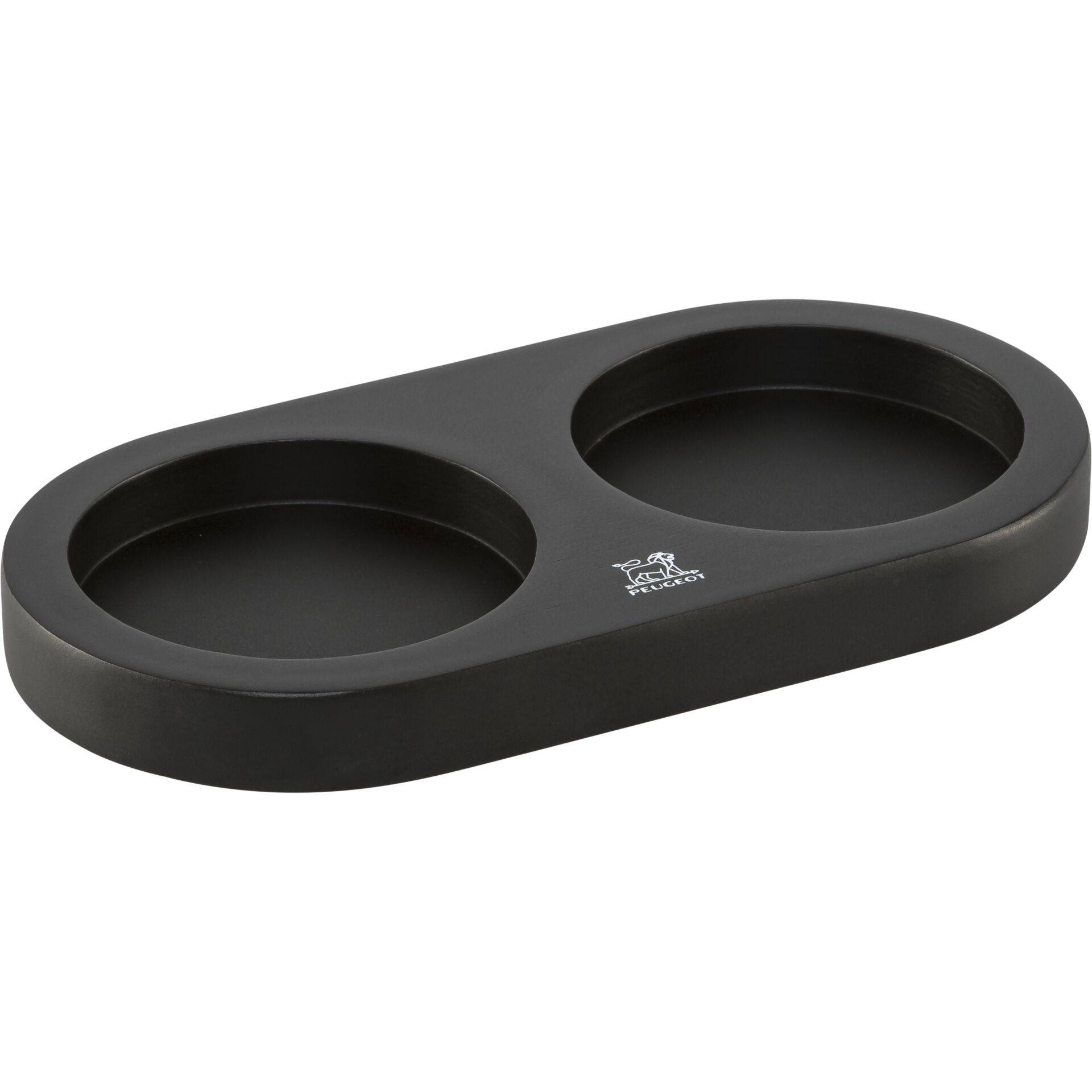 Peugeot Linea bamboe molen-onderzetter 16cm mat zwart-0