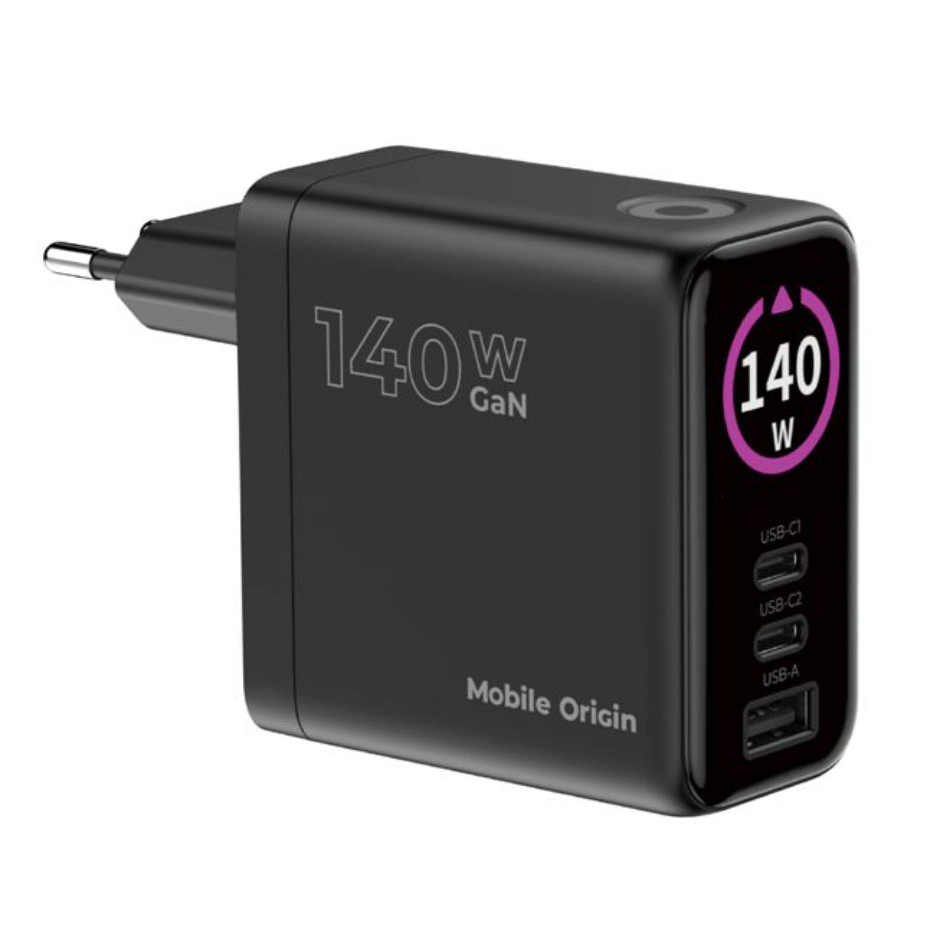 Mobile Origin 140W GaN-oplader PW21 2x USB-C + 2x USB-A-1