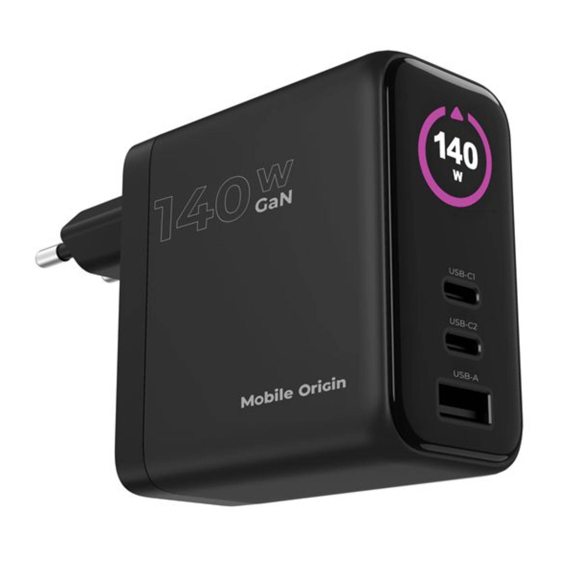 Mobile Origin 140W GaN-oplader PW21 2x USB-C + 2x USB-A-2