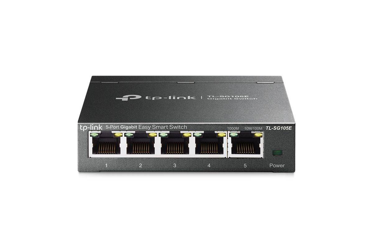 TP-Link TL-SG105E netwerkswitch, beheerde L2 Gigabit Ethernet (10/100/1000), zwart-0