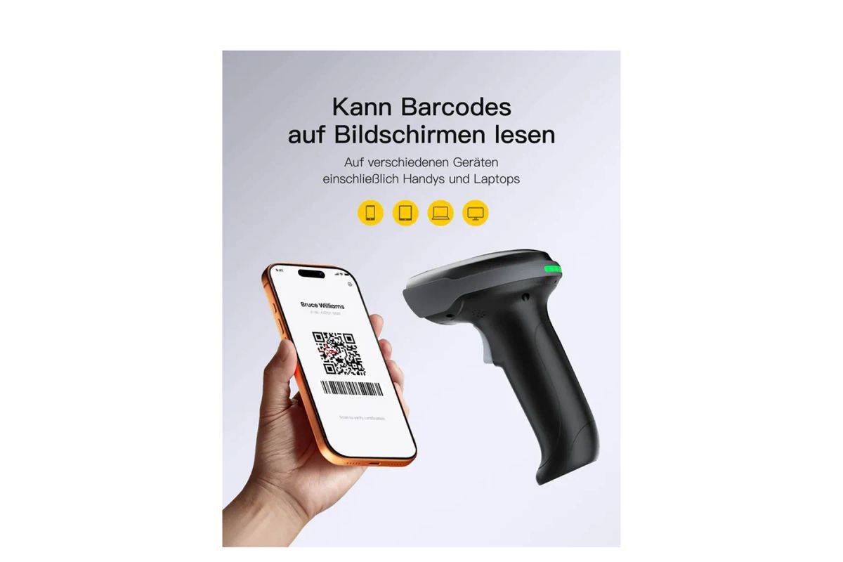 inateck Barcode Scanner Pro 170B Zwart Kit Draadloos 1D 2D-1