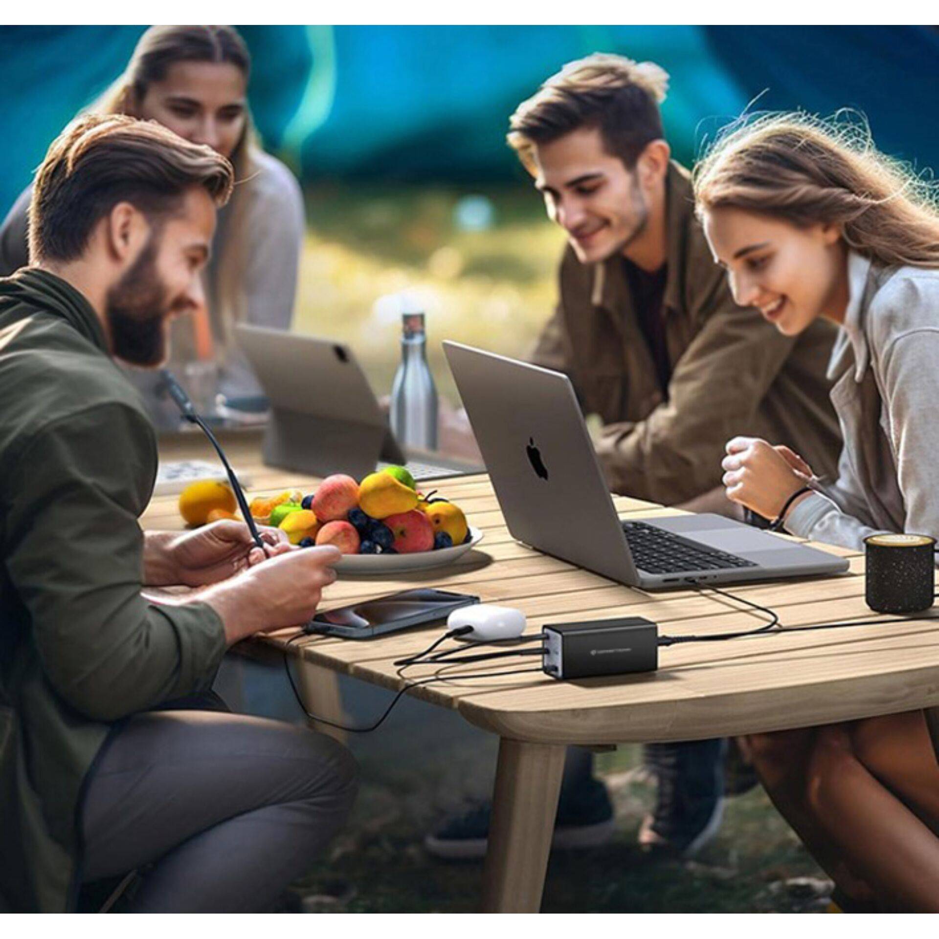 Conceptronic OZUL06BE 6-poorts 200W USB-C oplader-2