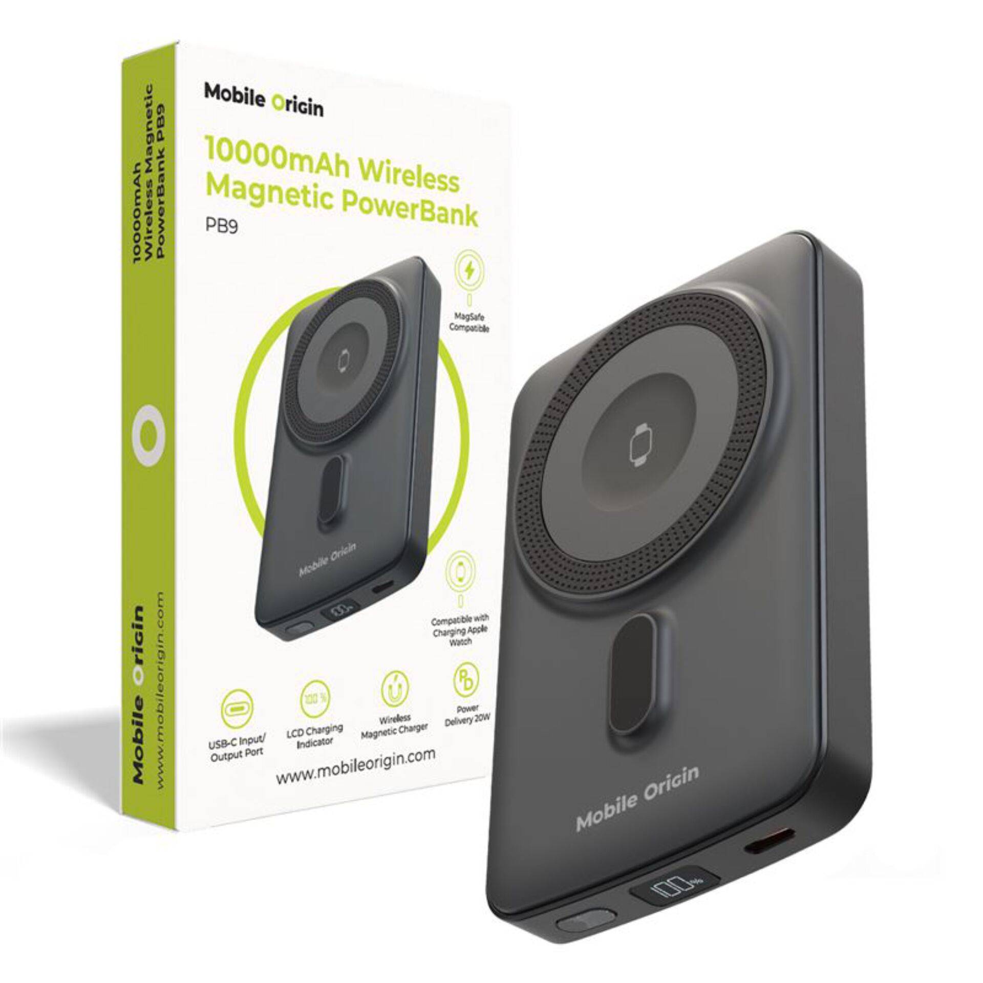 Mobile Origin Magnetische Powerbank 10000mAh PB9-0