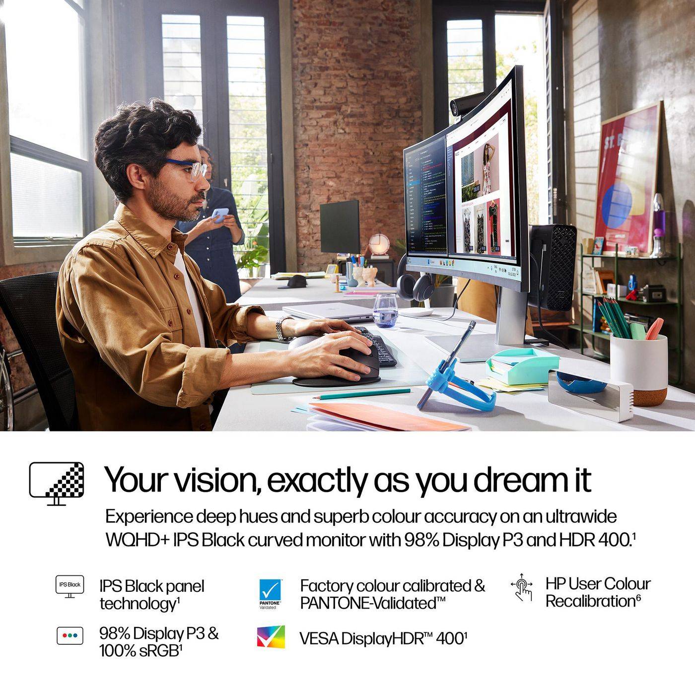 HP Series 7 Pro 37,5 inch WQHD+ Thunderbolt 4-monitor - 738pu PVC-vrij-6