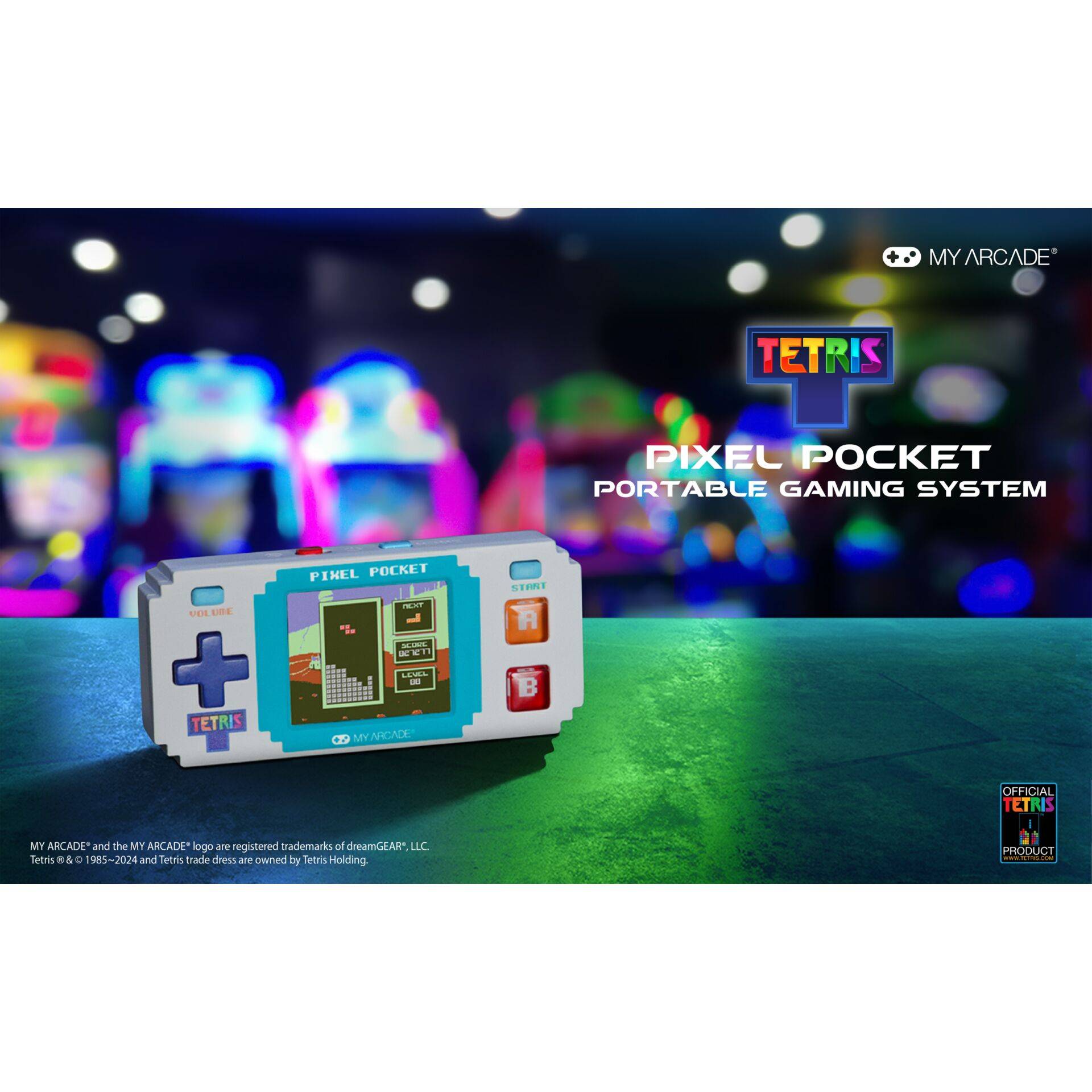 dreamGear My Arcade Pixel Pocket Tetris-2