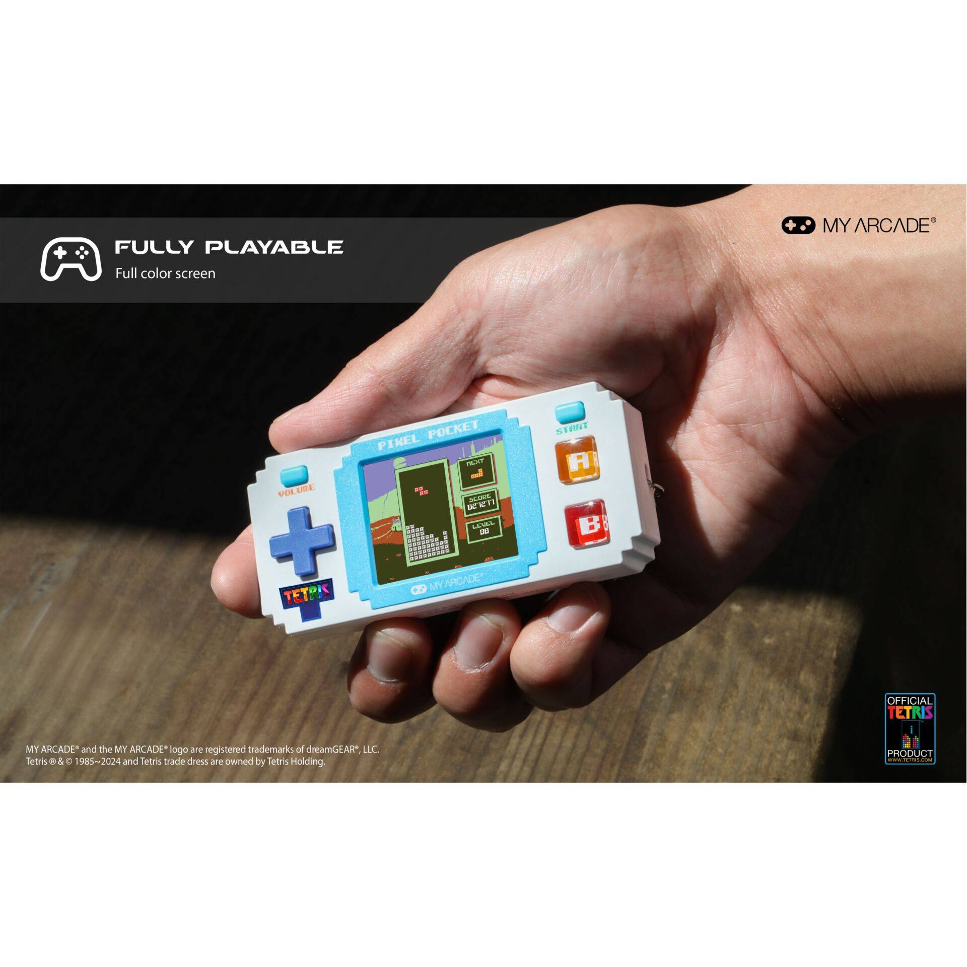 dreamGear My Arcade Pixel Pocket Tetris-3