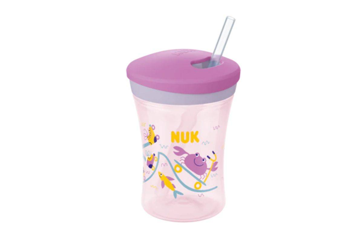 NUK Action Cup 230ml Roze Frisdrank 1 stuk-0
