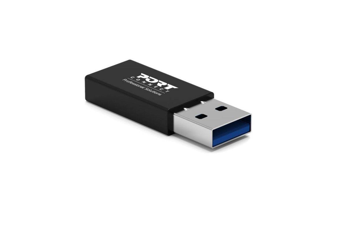 USB-C naar USB-A poortadapter, 2 stuks, converter, zwart-2