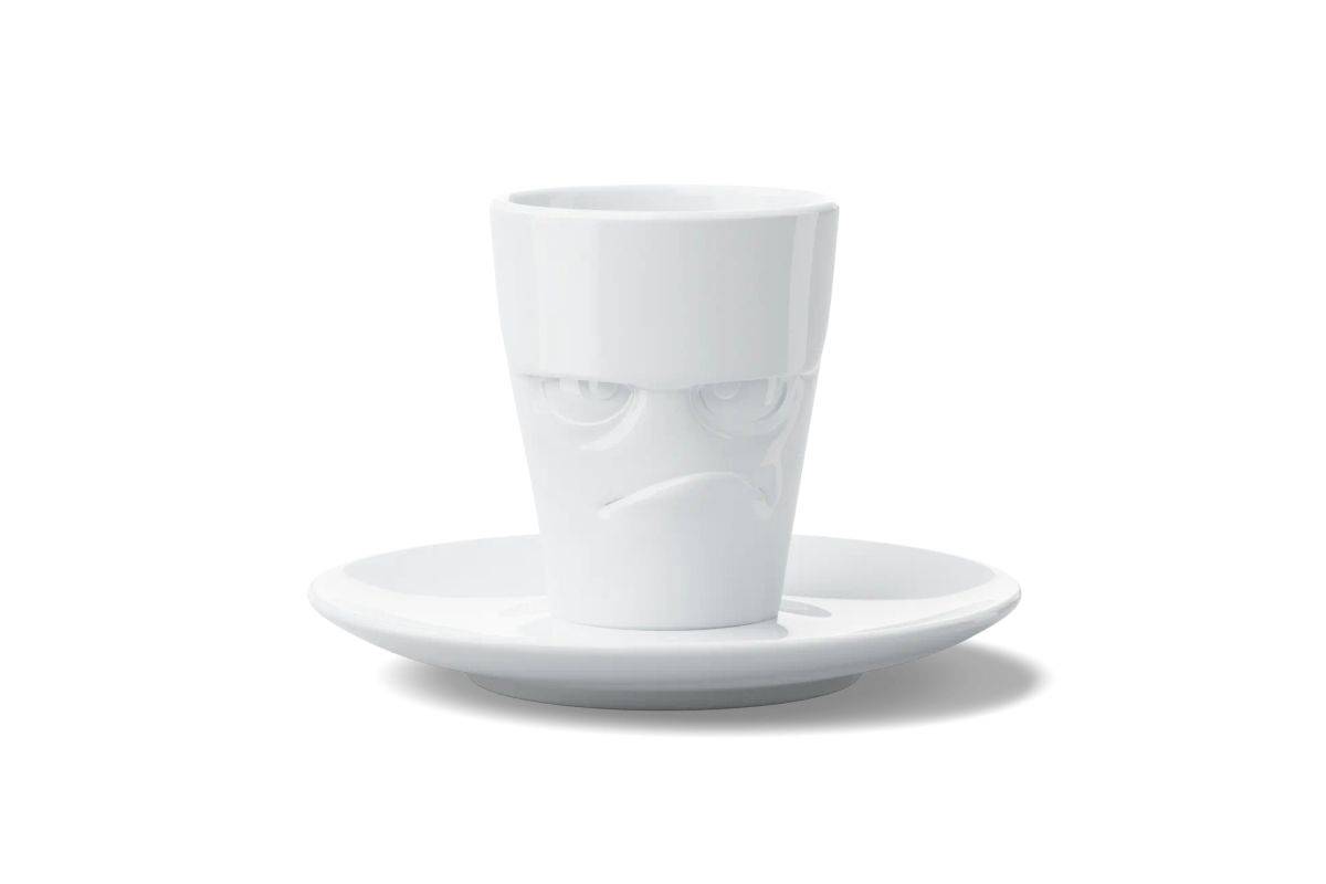 FIFTYEIGHT Espressomok met handvat 80 ml - Grumpy white-0