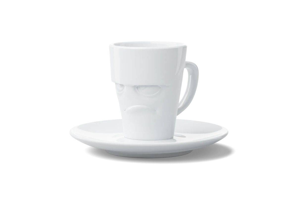 FIFTYEIGHT Espressomok met handvat 80 ml - Grumpy white-1