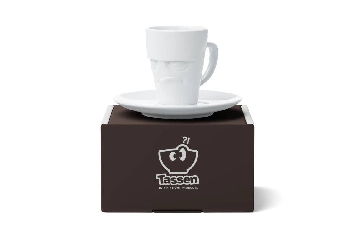 FIFTYEIGHT Espressomok met handvat 80 ml - Grumpy white-2