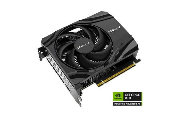 PNY GeForce RTX 5060 met enkele ventilator en NVIDIA 8GB GDDR7-geheugen