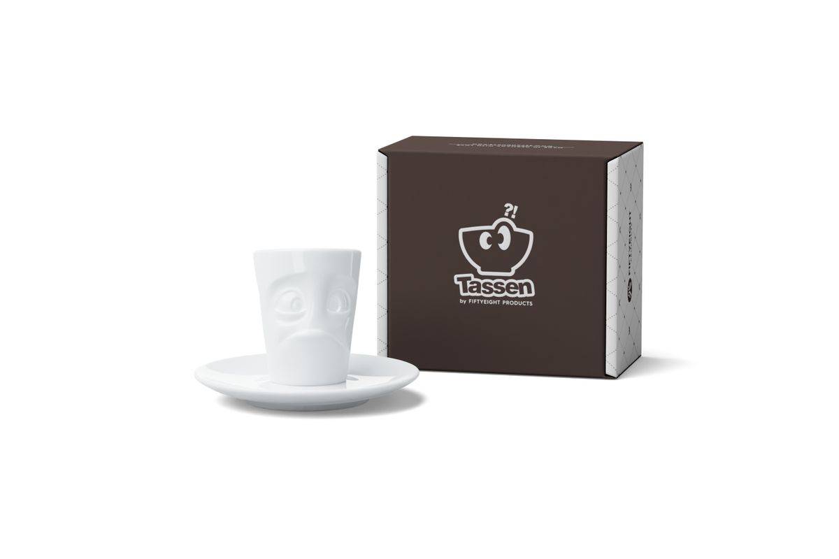 FIFTYEIGHT Espressomok met handvat 80 ml - Astonished White-2