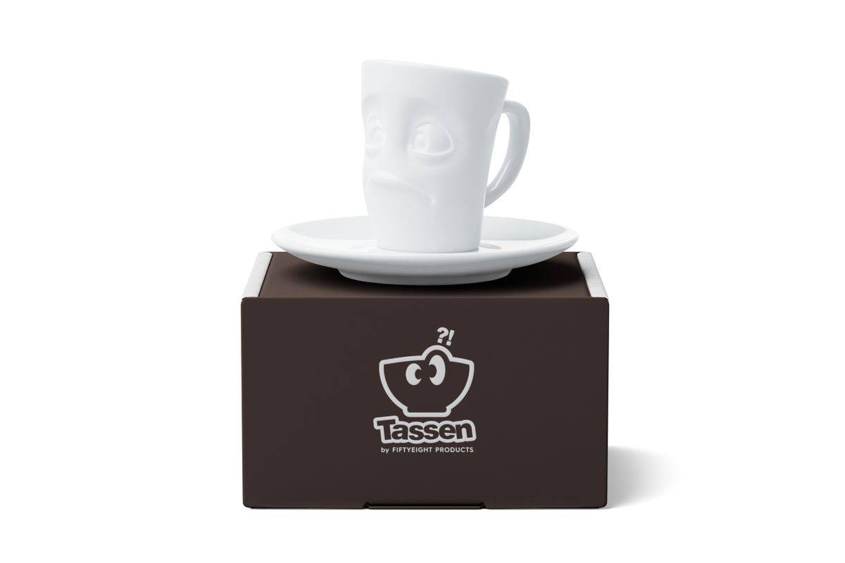 FIFTYEIGHT Espressomok met handvat 80 ml - Astonished White-3