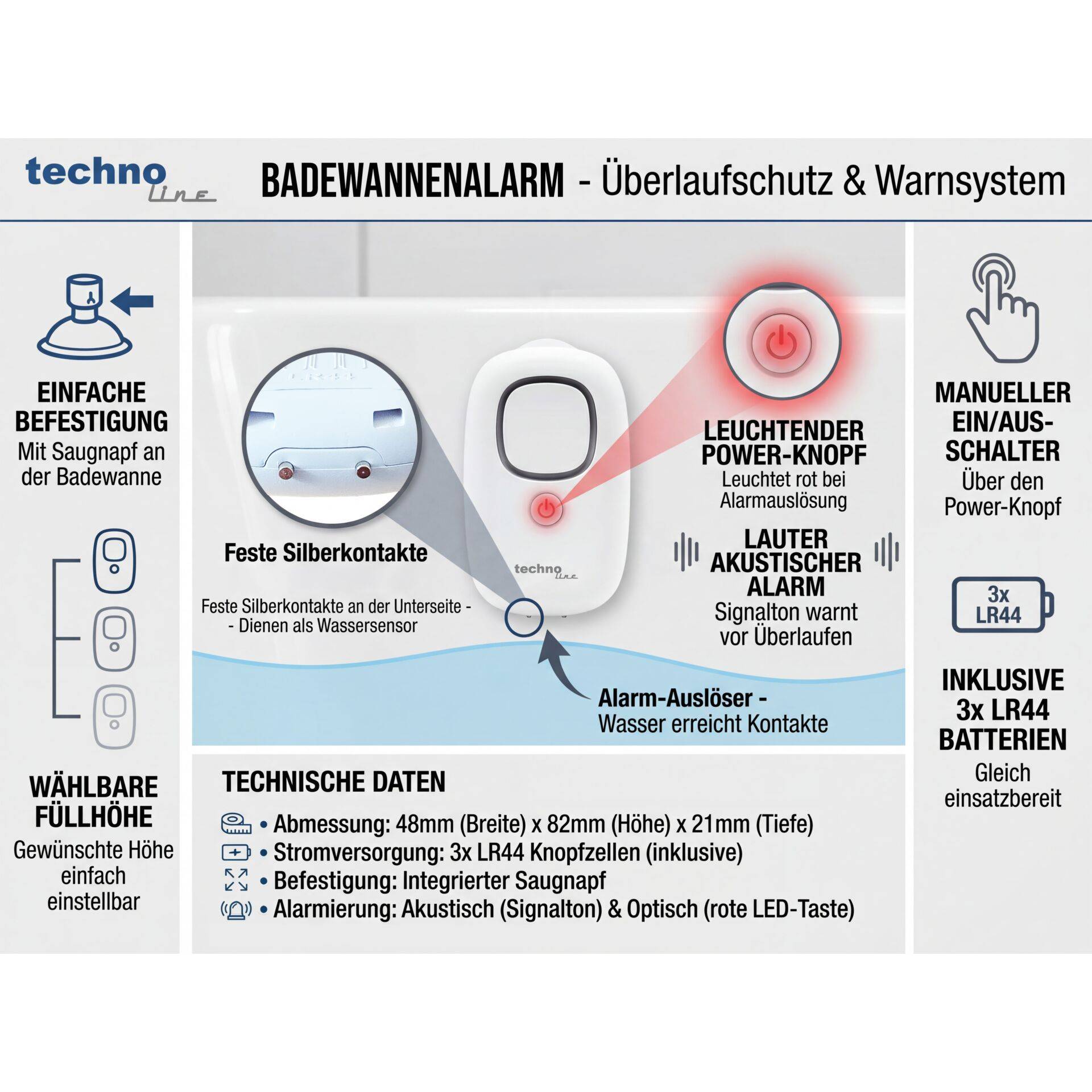 Technoline PA 300 Wateralarm-4