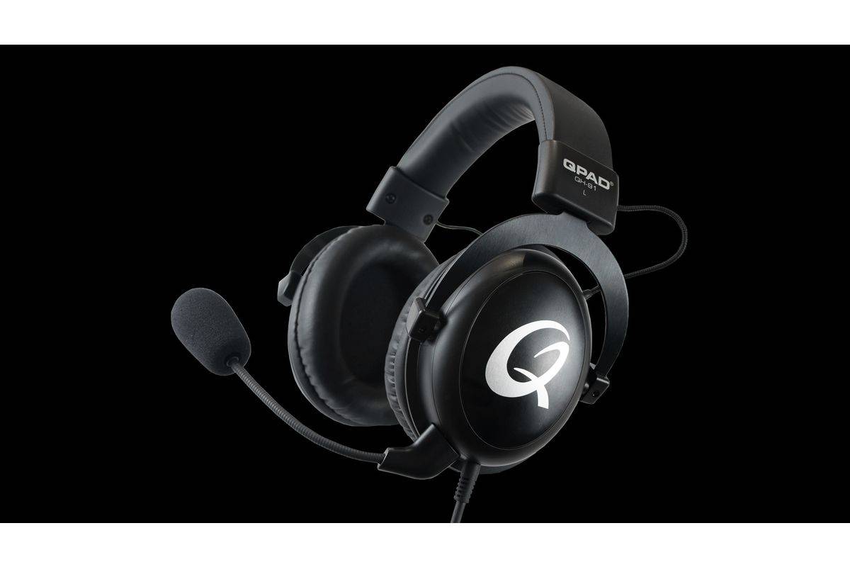 QPAD Gaming Headset Stereo High End QH-91 3.5 jack zwart-6