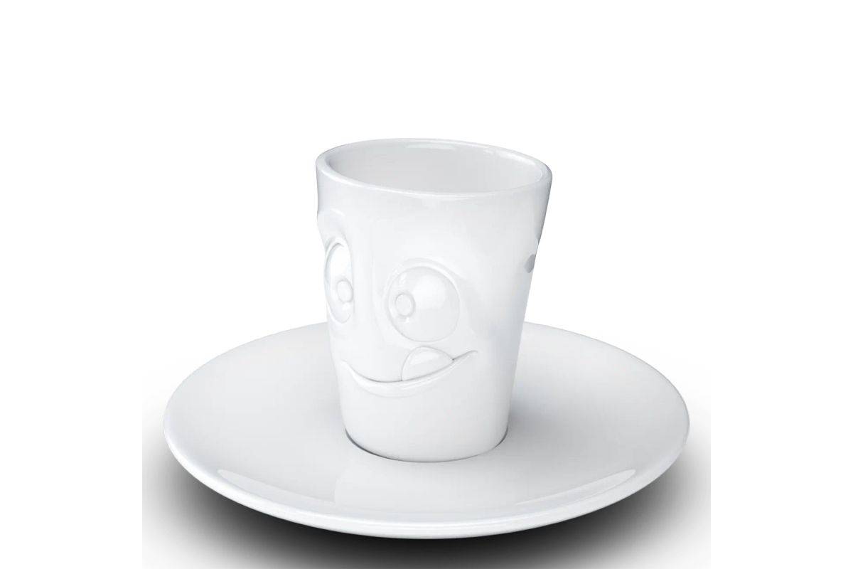 FIFTYEIGHT Espressomok met handvat 80 ml - Heerlijk wit-5