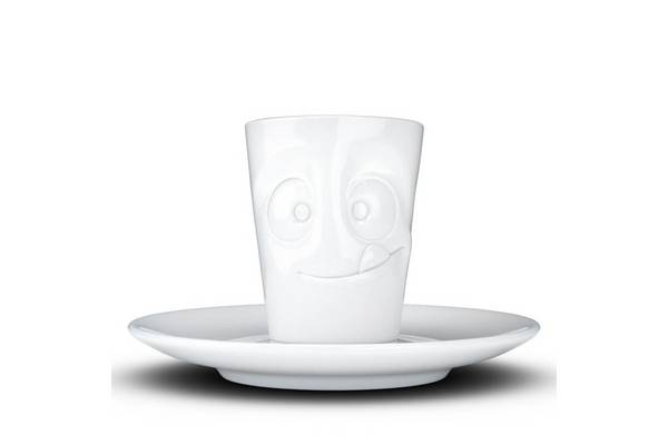 FIFTYEIGHT Espressomok met handvat 80 ml - Heerlijk wit