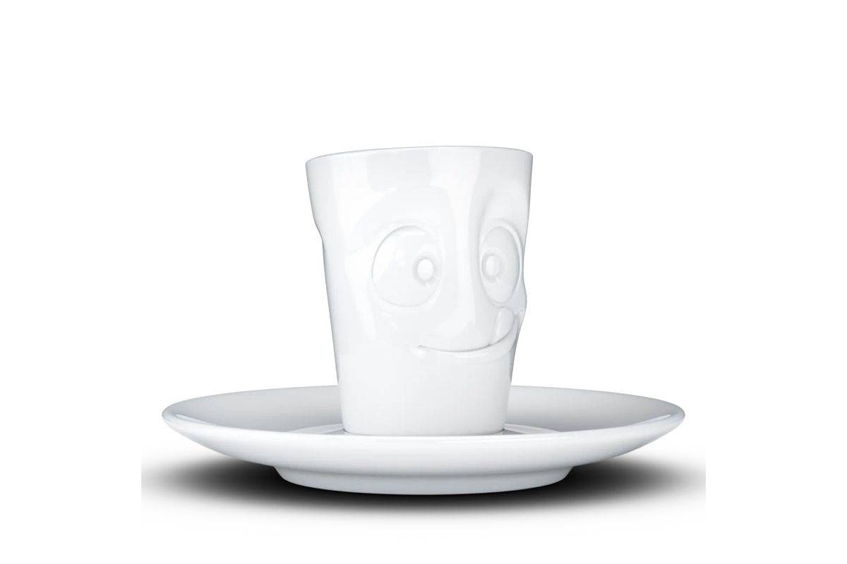 FIFTYEIGHT Espressomok met handvat 80 ml - Heerlijk wit-3