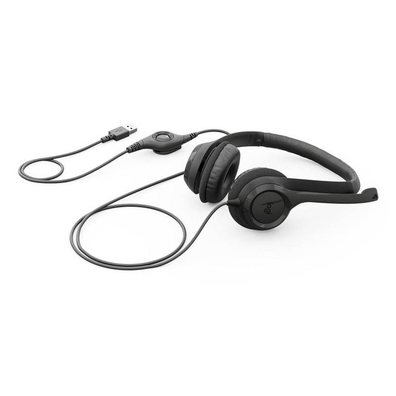 Logitech H390 USB-computerheadset, zwart, USB-A-4
